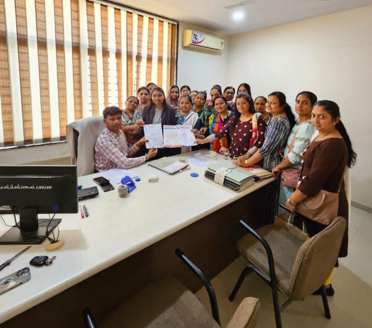 એક્તા એ જ લક્ષ્ય સંગઠન (નારી શક્તિ શાખા)મોરબી દ્વારા પશ્ચિમ બંગાળના સંદેશખાલી વિસ્તારમાં મહિલાઓ સાથે થયેલા અત્યાચાર બાબતે રાષ્ટ્રપતિને સંબોધી આવેદન