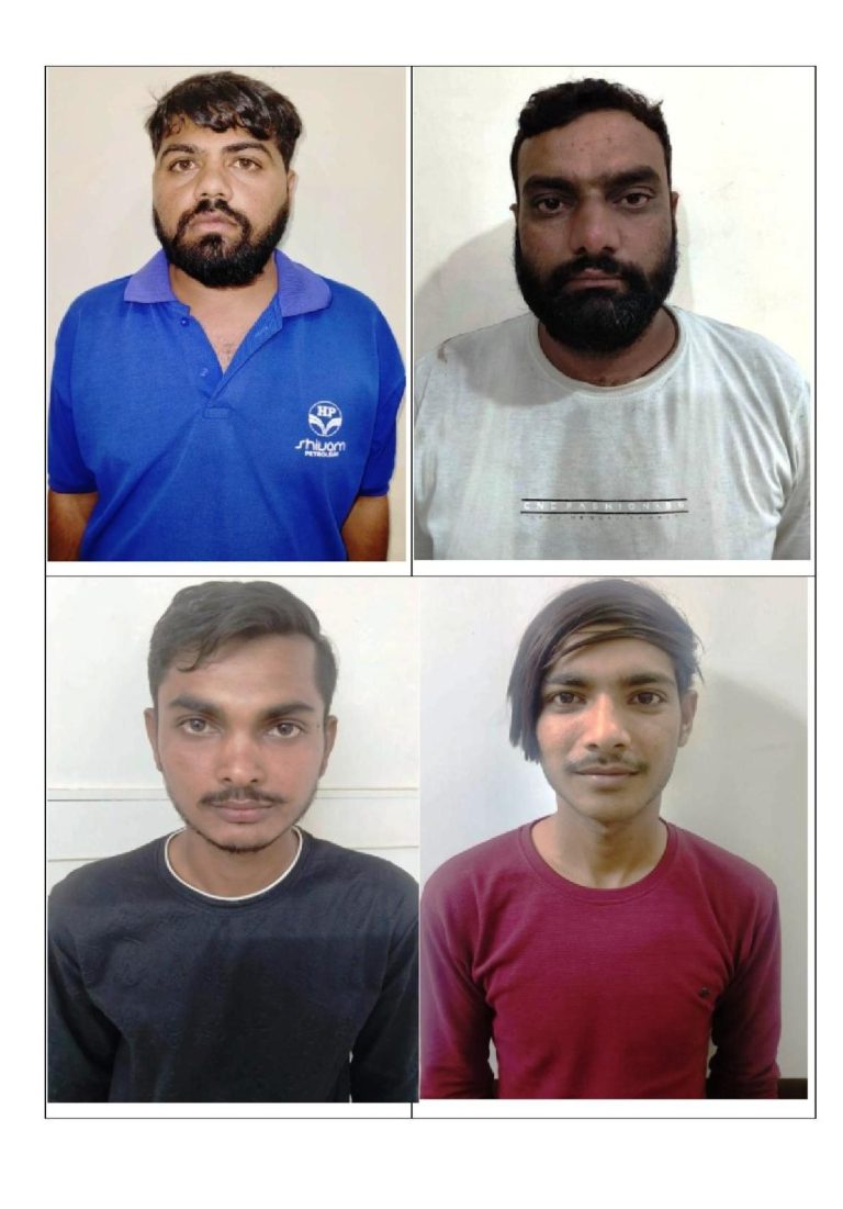 જિલ્લાના મારામારી અને પ્રોહીબિશનના ચાર આરોપીઓની પાસા તળે અટકાયત