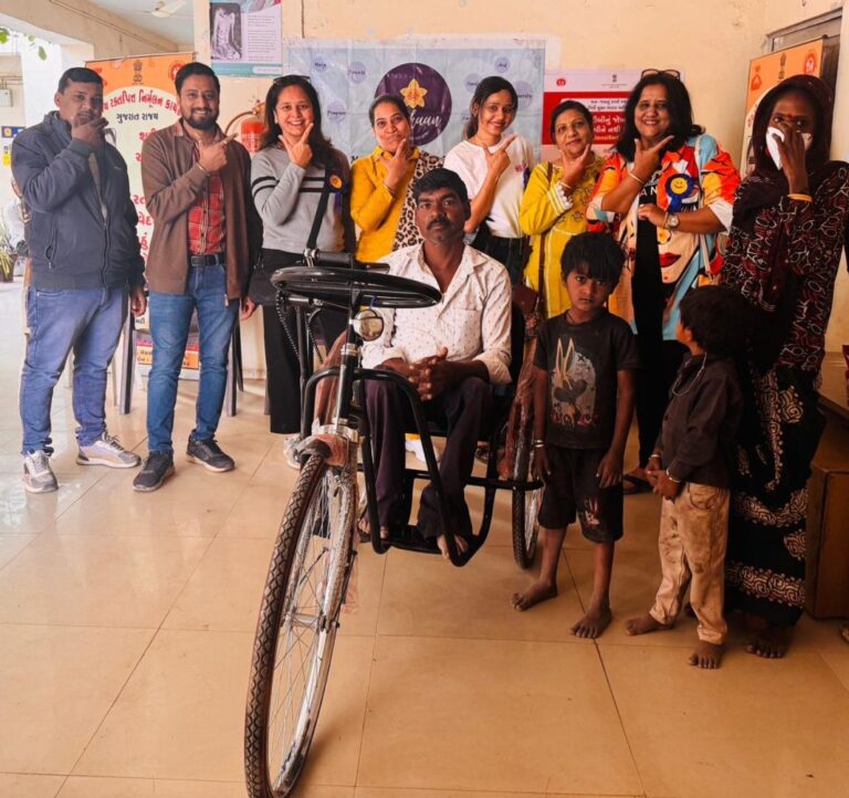 વધુ એક દિવ્યાંગ વ્યક્તિને આજીવિકા રળવી સહેલી બનાવી આપતી મુસ્કાન વેલ્ફેર સોસાયટી મોરબી